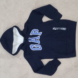 Gap Girls Zipfront Hooded Logo Sweatshirt